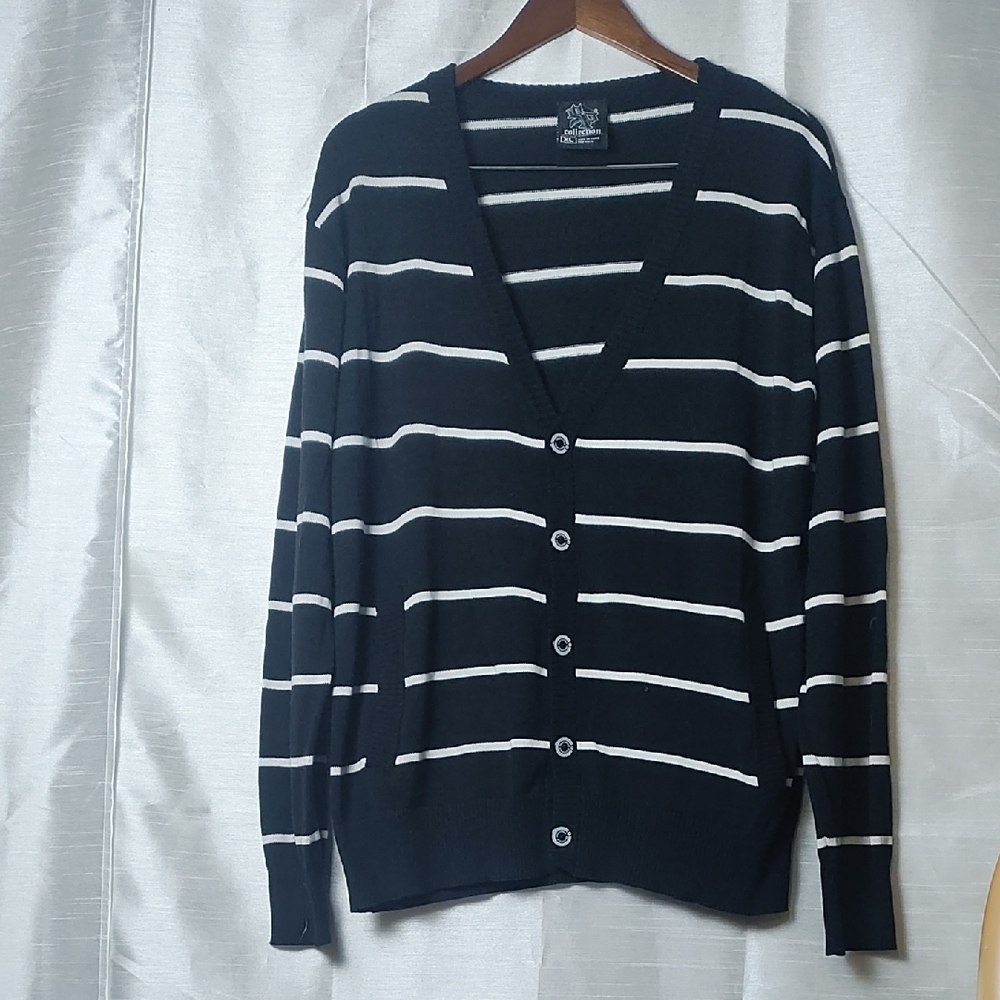South Pole Black‎ and White Zip Up Sweater